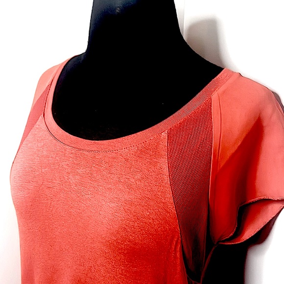 Like new Pumpkin orange cap sleeve tee by DE COLLECTION XS - Picture 1 of 6